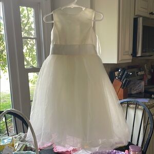 David's Bridal White Sleeveless Sundress for Brides